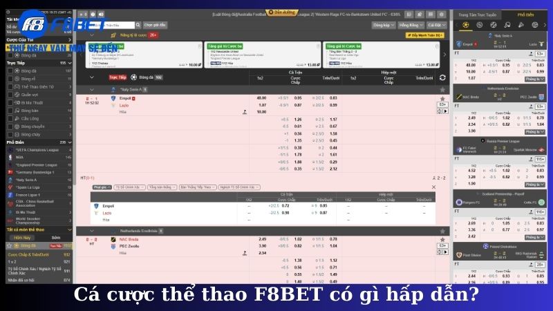 Cá cược thể thao F8BET có gì hấp dẫn?