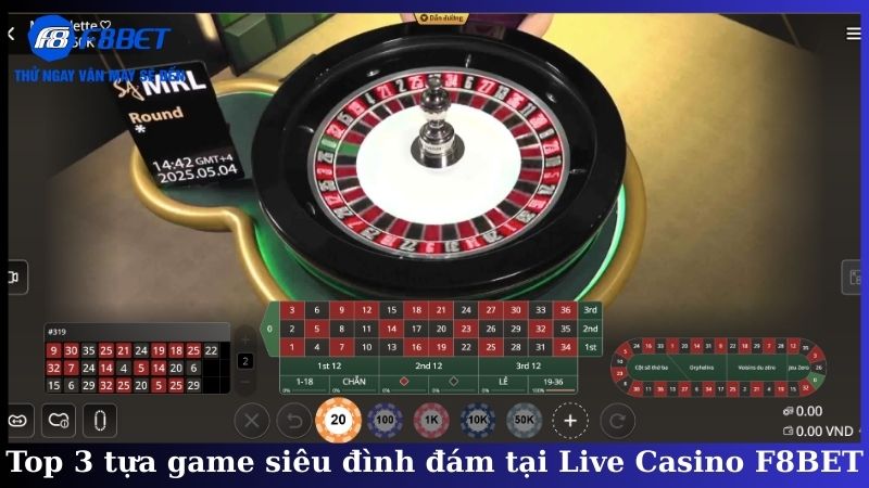 Top 3 tựa game siêu đình đám tại Live Casino F8BET