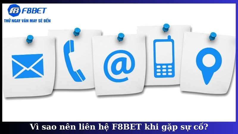 Vì sao nên liên hệ F8BET khi gặp sự cố?